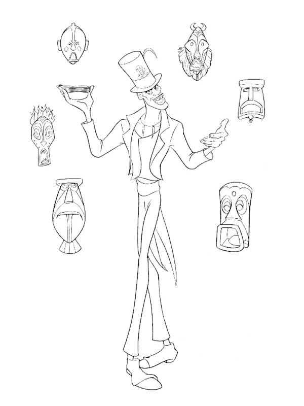 coloriage docteur facilier